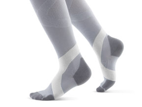 Bauerfeind Compression Socks Women Gray and White
