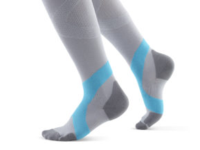 Bauerfeind Compression Socks Women Gray and Teal