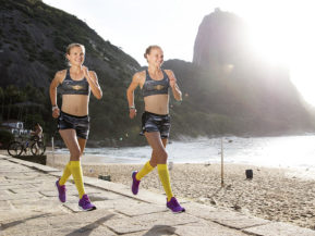 compression socks athletes women yellow